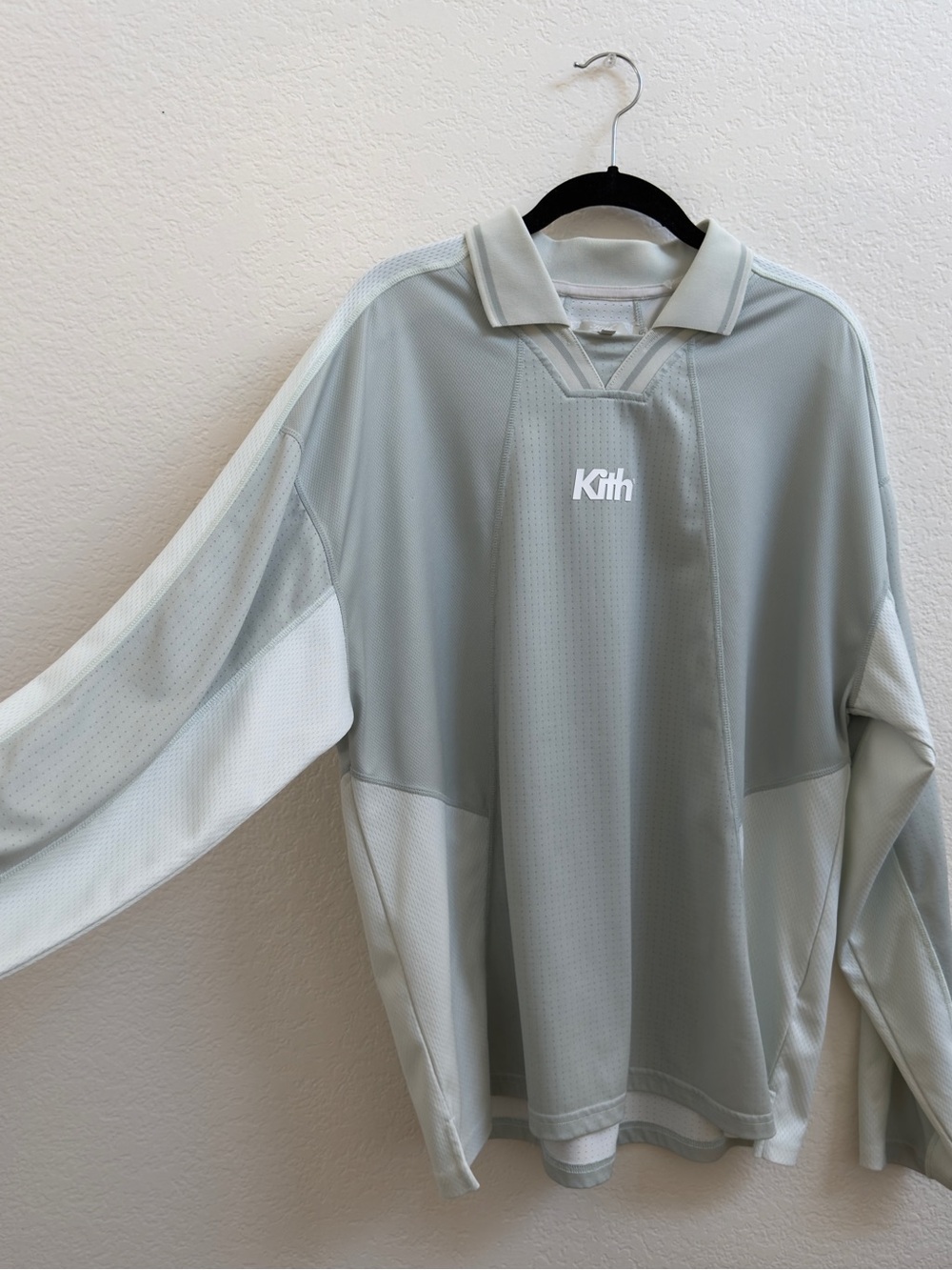 Kith Long Sleeve Panelled Otto Polo 'Breath'